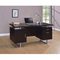 Coaster Furniture 801521 Glavan Rectangular Storage Office Desk Cappuccino
